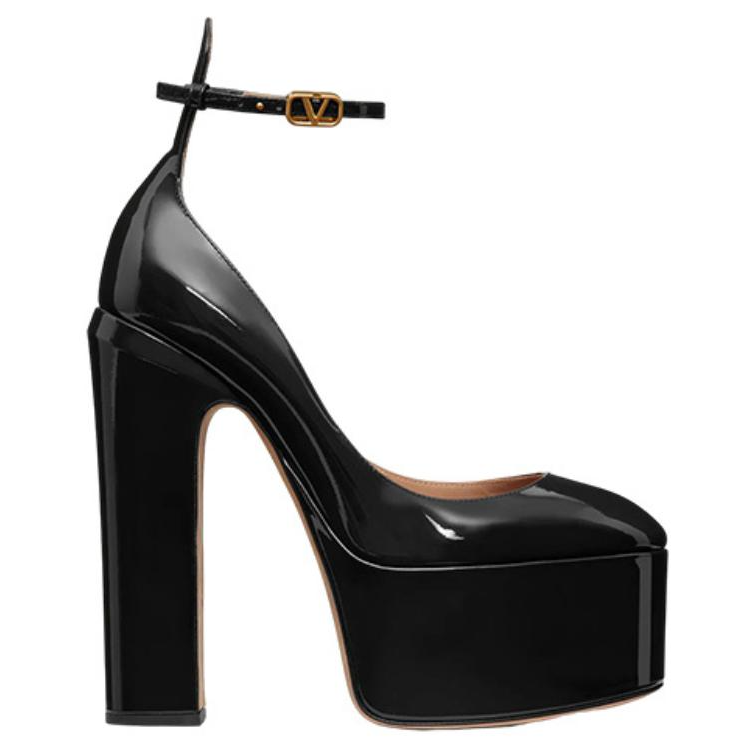 (W) Valentino Garavani Tan-Go 'Black Patent Leather High Heels' 圖 2