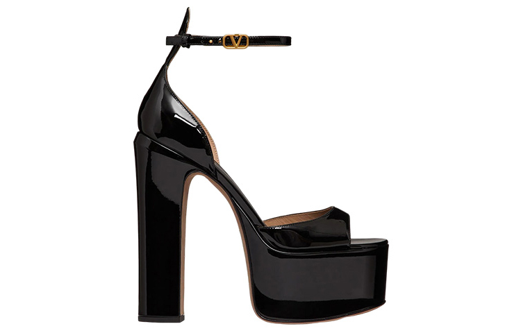 (W) Valentino Garavani Tan-Go 'Black Patent Leather Platform' 圖 2