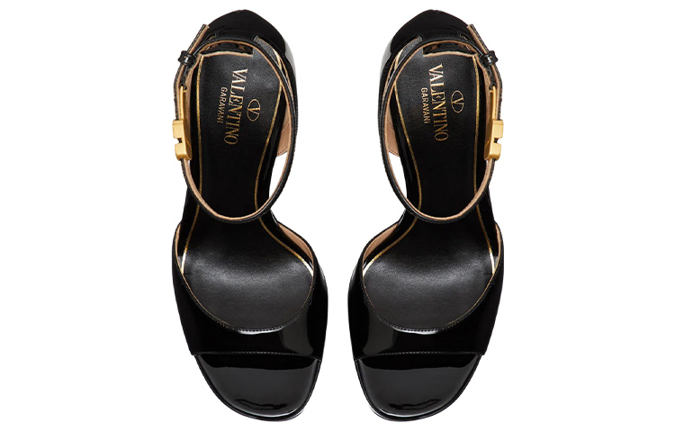 (W) Valentino Garavani Tan-Go 'Black Patent Leather Platform' 圖 4