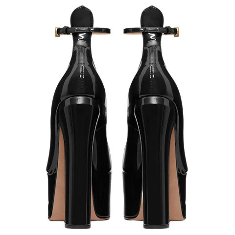 (W) Valentino Garavani Tan-Go 'Black Patent Leather High Heels' 圖 5