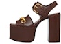 Buy (Women) Valentino Garavani V Chain-Linked Platform Sandals Brown 2W2S0GF9YZXKG8