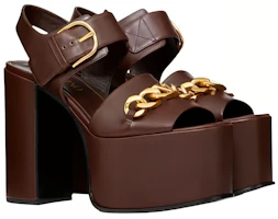 Lookbook (W) Sandalias Plataforma Valentino Garavani V con Cadena Marrón 2W2S0GF9YZXKG8