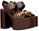 Lookbook (Women) Valentino Garavani V Chain-Linked Platform Sandals Brown 2W2S0GF9YZXKG8
