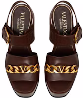 Shop (W) Sandalias Plataforma Valentino Garavani V con Cadena Marrón 2W2S0GF9YZXKG8