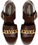 Shop (Women) Valentino Garavani V Chain-Linked Platform Sandals Brown 2W2S0GF9YZXKG8