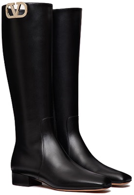 (Women) Valentino Garavani Vlogo High-Top Boots 'Black Side-Zip' 2W2S0FT9WUI0NO Lookbook (Women) Valentino Garavani Vlogo High-Top Boots 'Black Side-Zip' 2W2S0FT9WUI0NO