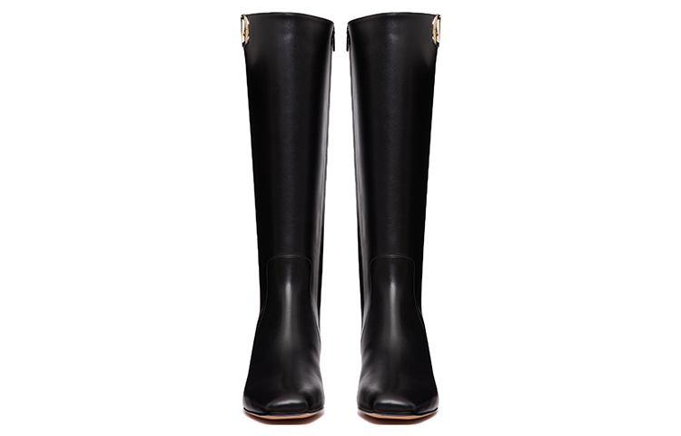 Shop (W) Botas Altas Valentino Garavani Vlogo 'Negro con Cremallera Lateral' 2W2S0FT9WUI0NO