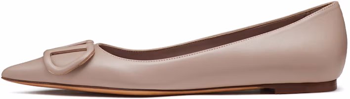 (Women) Valentino Garavani VLogo Signature Ballet Flats 'Pink Calfskin' VW2S0T72MZFP45 (Women) Valentino Garavani VLogo Signature Ballet Flats 'Pink Calfskin' VW2S0T72MZFP45