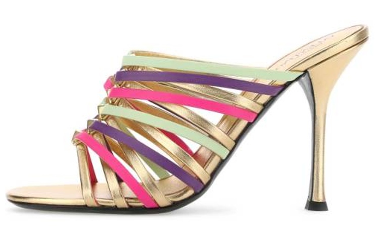 (W) Valentino High-Heel Slide Sandal 'Gold Fashion'