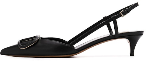 (Women) Valentino High-Heeled Pump 'Black Leather' WW2S0Q70MZF0NO (Women) Valentino High-Heeled Pump 'Black Leather' WW2S0Q70MZF0NO