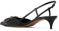 Shop (W) Valentino Sepatu Hak Tinggi 'Kulit Hitam' WW2S0Q70MZF0NO