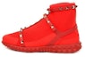 Buy (W) Valentino Kasut Bertutup Tinggi Knit 'Slip-On Merah' Bernafas QW2S0F82PBH0RO