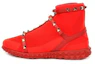 Buy (Women) Valentino High-Top Knit 'Red Breathable Slip-On' QW2S0F82PBH0RO