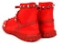 (W) Valentino Kasut Bertutup Tinggi Knit 'Slip-On Merah' Bernafas QW2S0F82PBH0RO