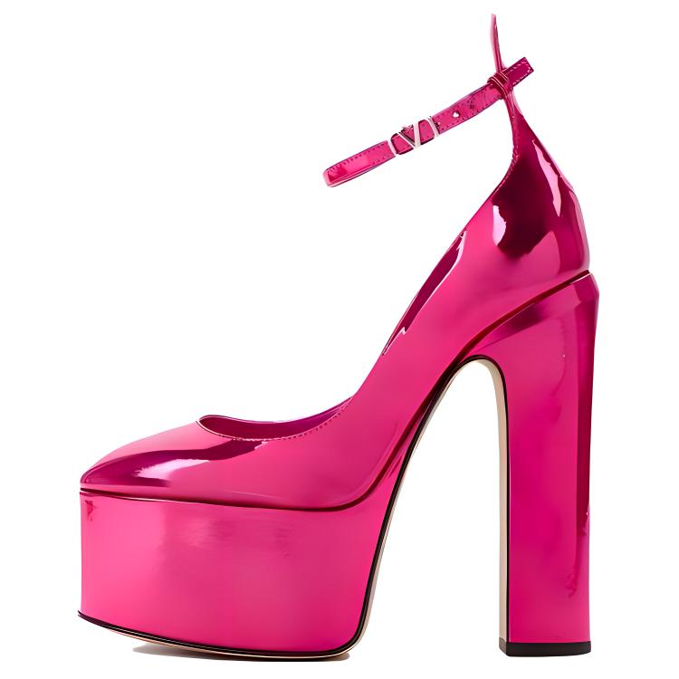 (W) Valentino High Heels 'Fashion CMFT Chunky Red'