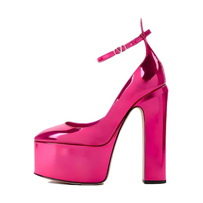 (W) Valentino High Heels 'Fashion CMFT Chunky Red'