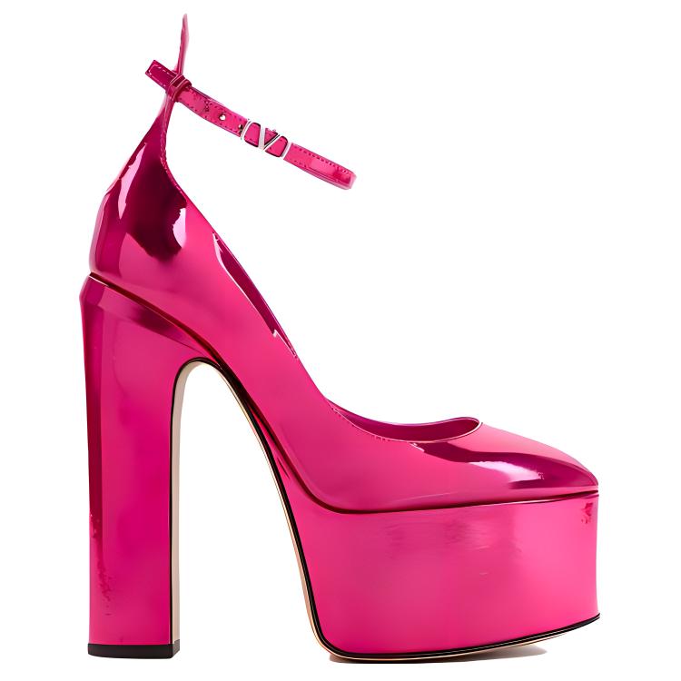 (W) Valentino High Heels 'Fashion CMFT Chunky Red' 圖 2