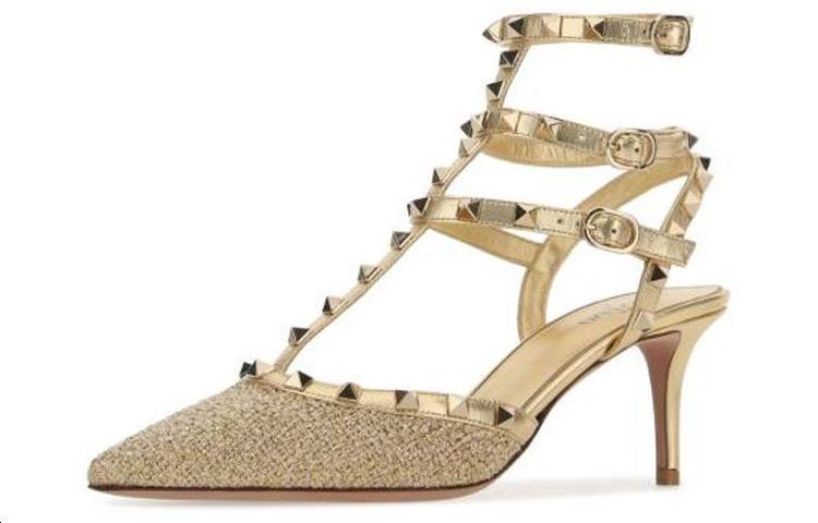 (W) Valentino High Heels 'Gold Fashion' 圖 4