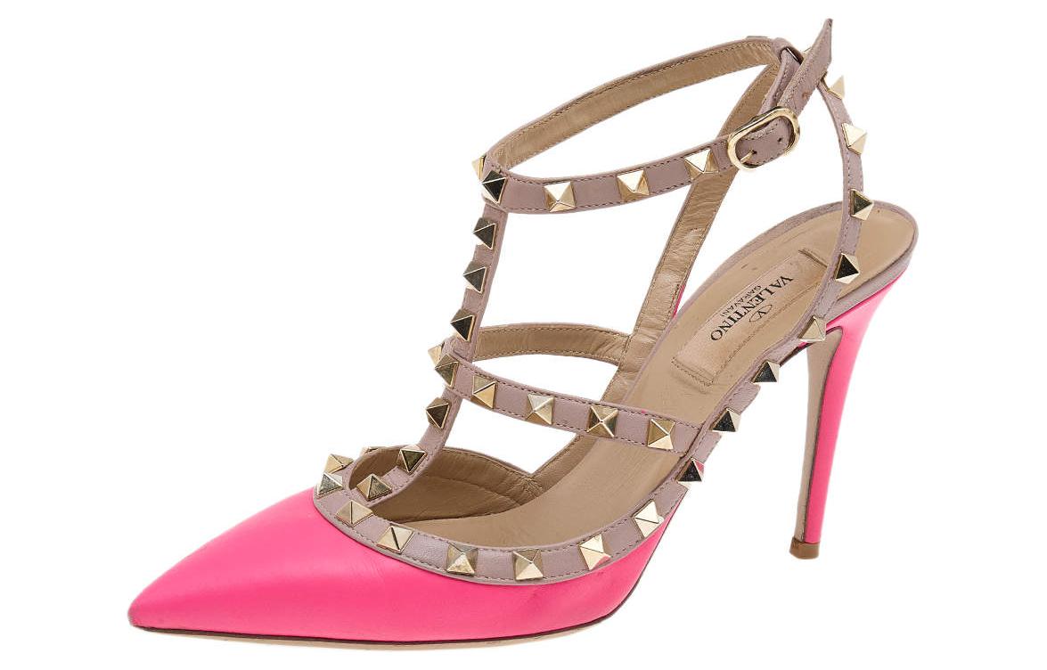 Buy (W) Valentino High Heels 'Pink Studded Buckle' Sepatu Hak Tinggi Wanita QW2S0393VODAX9