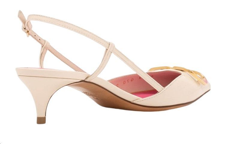 Shop (W) 华伦天奴小猫跟拖鞋 '粉色' XW2S0Q70ADWI16