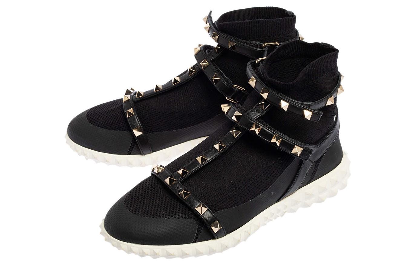 (W) Valentino Knit Sock Mid-Top 'Black' 圖 3