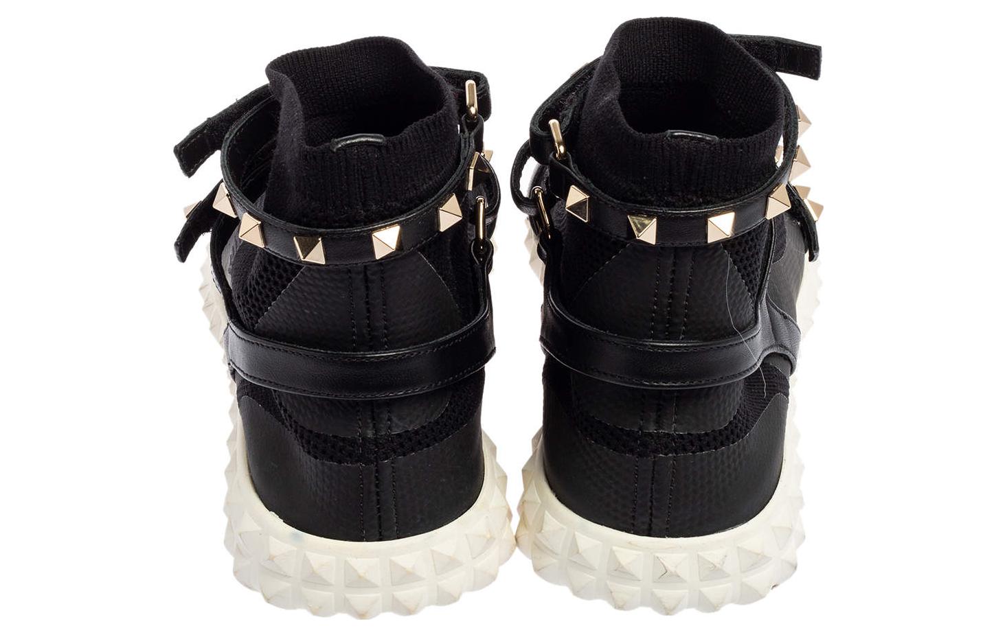 (W) Valentino Knit Sock Mid-Top 'Black' 圖 5