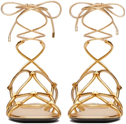 (Women) Valentino Lace-Up Open Toe Sandal 'Gold' WS0GG6RNJKM5 Lookbook (Women) Valentino Lace-Up Open Toe Sandal 'Gold' WS0GG6RNJKM5