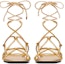 Lookbook (Women) Valentino Lace-Up Open Toe Sandal 'Gold' WS0GG6RNJKM5