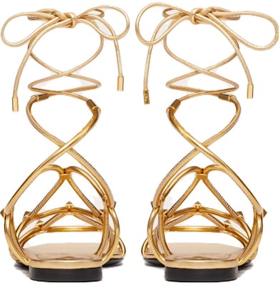 (Women) Valentino Lace-Up Open Toe Sandal 'Gold' WS0GG6RNJKM5 Shop (Women) Valentino Lace-Up Open Toe Sandal 'Gold' WS0GG6RNJKM5