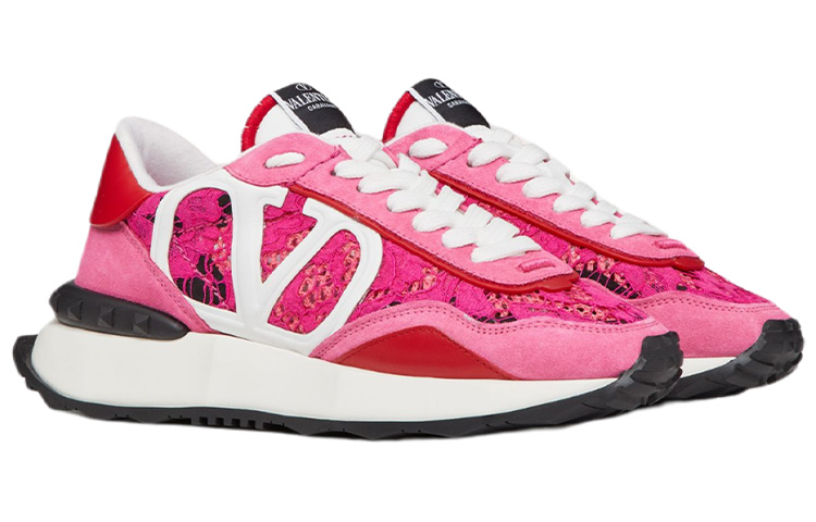 Lookbook Valentino 華倫天奴 Lacerunner 耐磨低筒運動休閒鞋 女款 粉色
