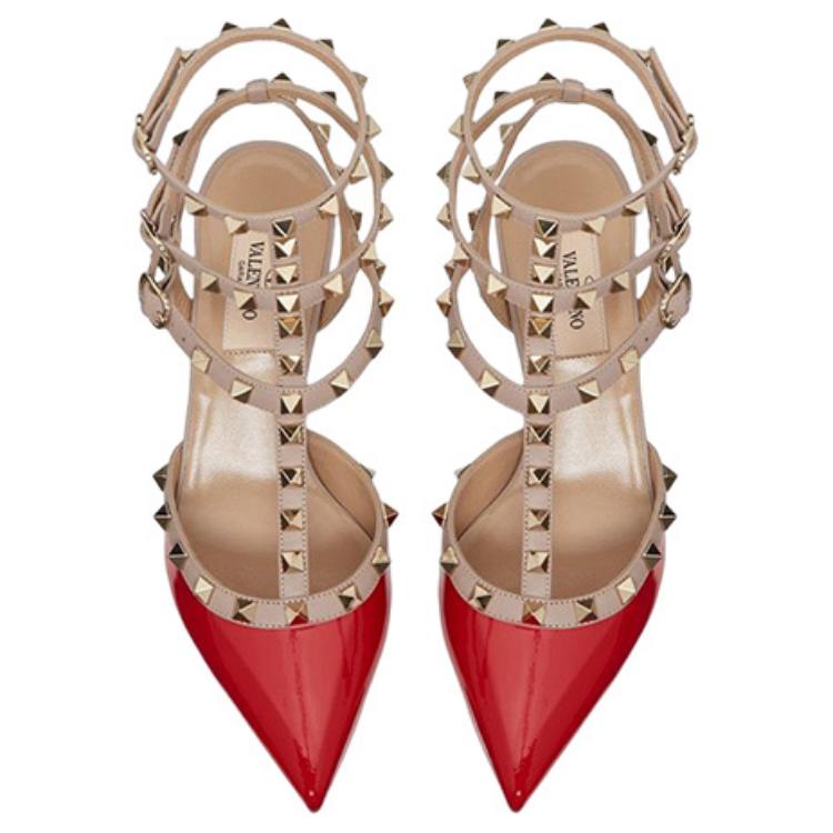 (W) Valentino Leather 'Fashion Buckle Stiletto Red' 圖 4