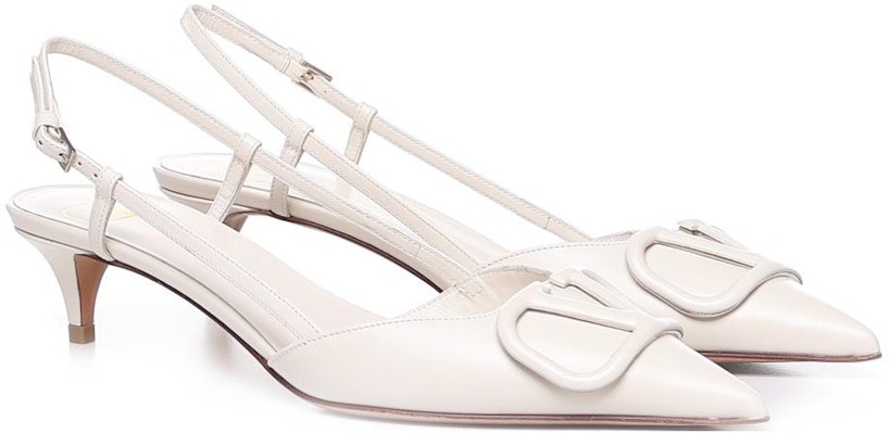 (Women) Valentino Leather Buckle 'White Kitten Heels' 2W2S0Q70MZFI16 Shop (Women) Valentino Leather Buckle 'White Kitten Heels' 2W2S0Q70MZFI16
