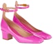 Order (W) Valentino Kulit Buckle Tumit Blok Hujung Bulat 'Pink' 2W2S0FW9VNEUWT