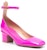 (W) Valentino Kulit Buckle Tumit Blok Hujung Bulat 'Pink' 2W2S0FW9VNEUWT