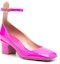 Purchase (W) Valentino Kulit Buckle Tumit Blok Hujung Bulat 'Pink' 2W2S0FW9VNEUWT
