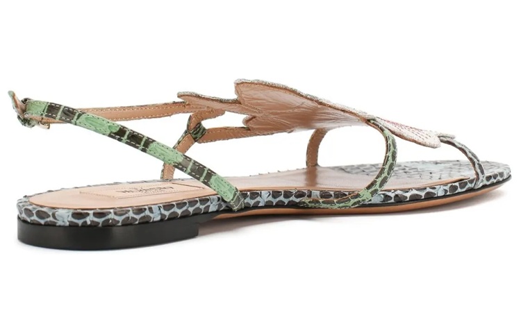 (W) Valentino Leather Buckle Sandal 'Green Fashion' 圖 4