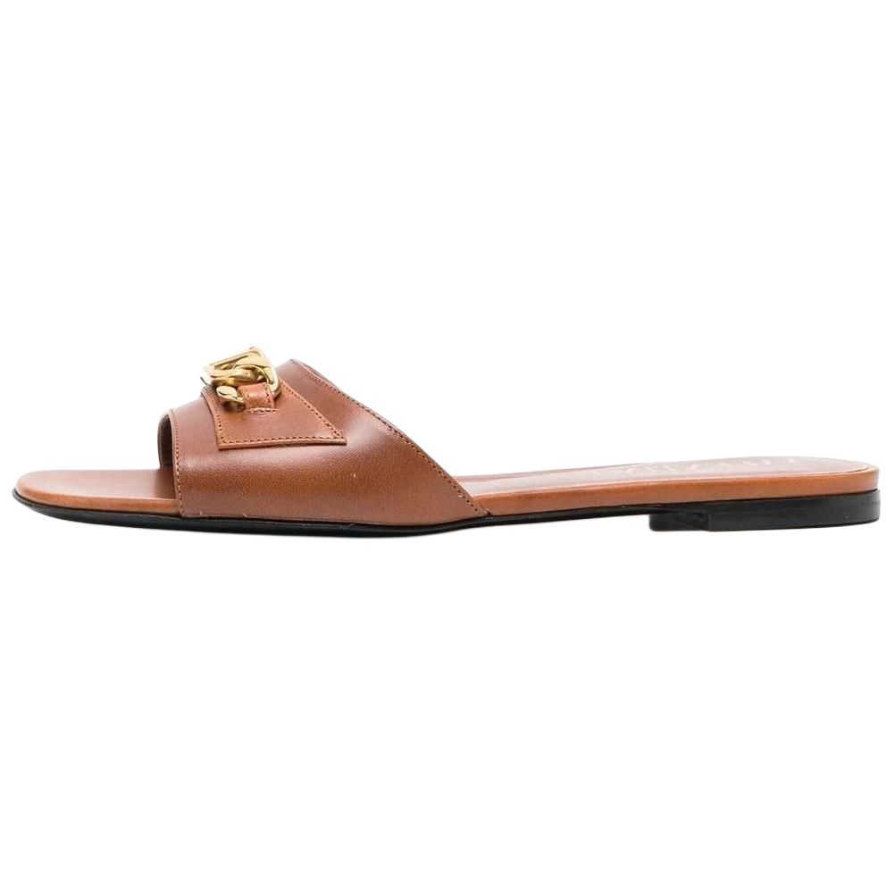 Buy (Women) Valentino Leather Fashion Slide 'Brown' 1W2S0FJ8YZXL94