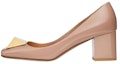 Buy (W) Valentino Kulit Fesyen Slip-On Chunky Heel 6cm 'Powder Pink' WS0GF6LAFGF9