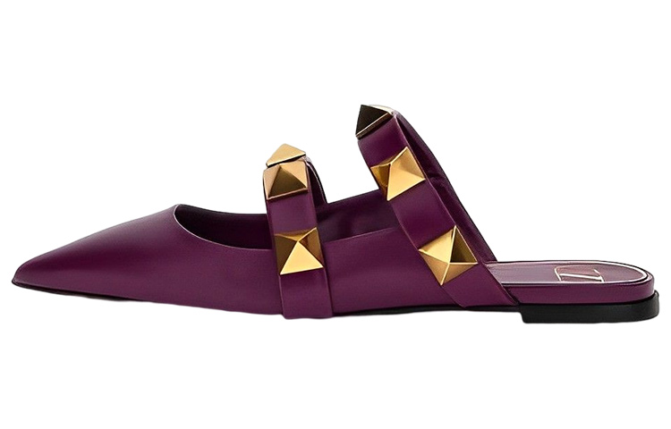Buy (Women) Valentino Leather Flat Slide 'Purple Fashion' 1W2S0BK8KETZA2
