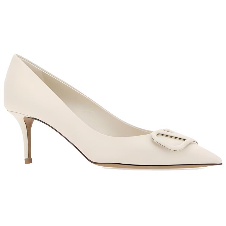 (W) Valentino Leather High-Heel 'White Fashion' 圖 2