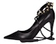 Buy (W) Valentino Kasut Tumit Tinggi Kulit 'Hitam' S0X79GYH0NO