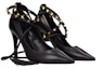 Order (W) Valentino Sepatu Hak Tinggi Kulit 'Hitam' S0X79GYH0NO