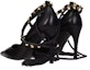 Shop (W) Valentino Kasut Tumit Tinggi Kulit 'Hitam' S0X79GYH0NO