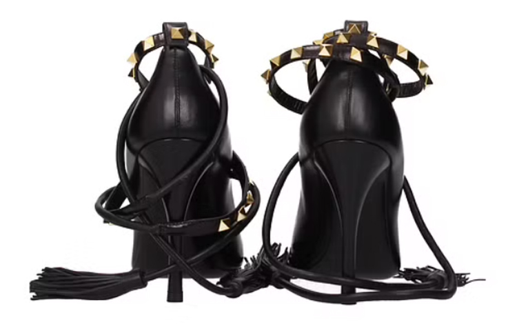 Purchase (W) Valentino Sepatu Hak Tinggi Kulit 'Hitam' S0X79GYH0NO