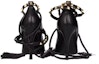 Purchase (W) Valentino Kasut Tumit Tinggi Kulit 'Hitam' S0X79GYH0NO