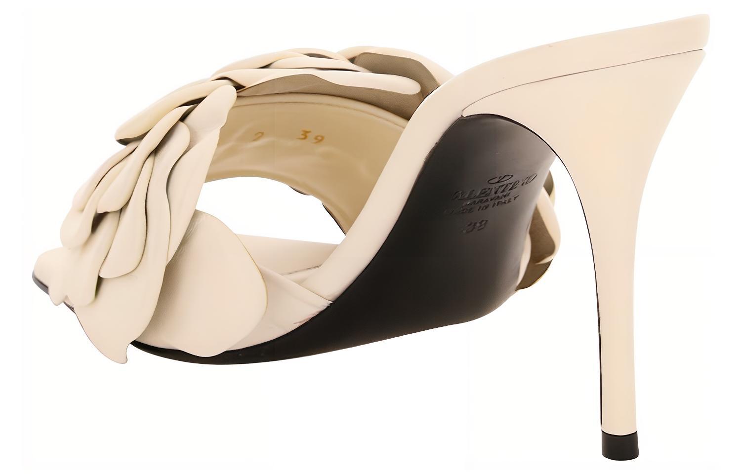 (W) Valentino Leather High-Heel Sandal 'Cream White' 圖 3