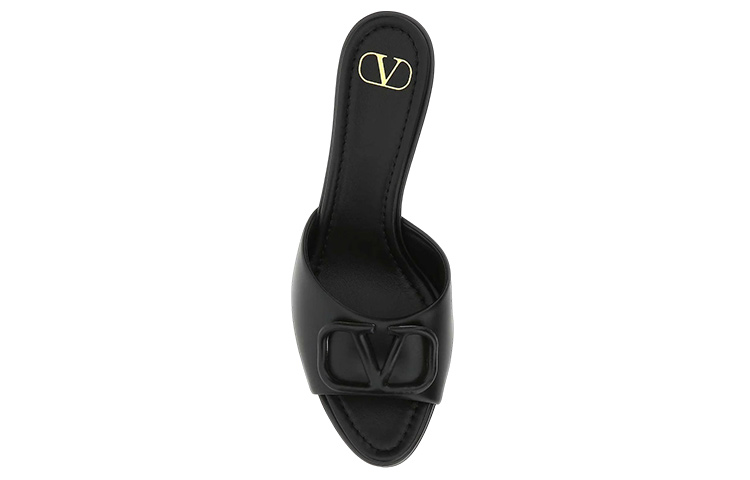 (W) Valentino Leather High-Heeled Black 'Fashion Sandal' 圖 4