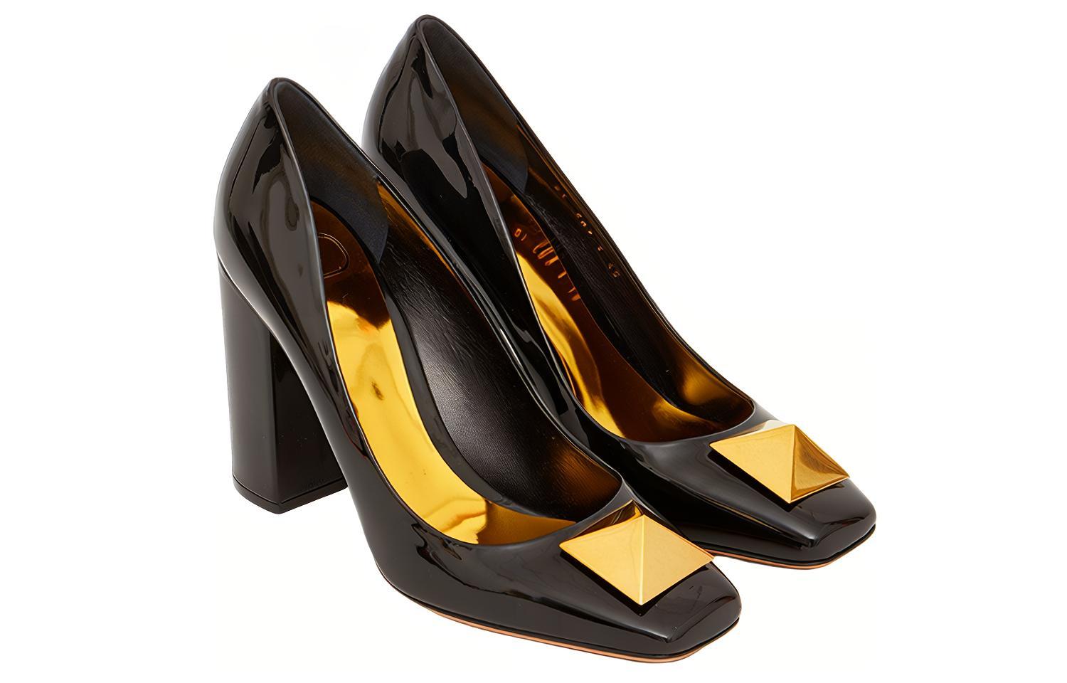 (W) Valentino Leather High-Heels 'Black' 圖 3