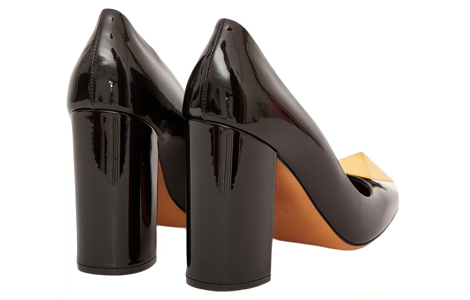 (W) Valentino Leather High-Heels 'Black' 圖 4