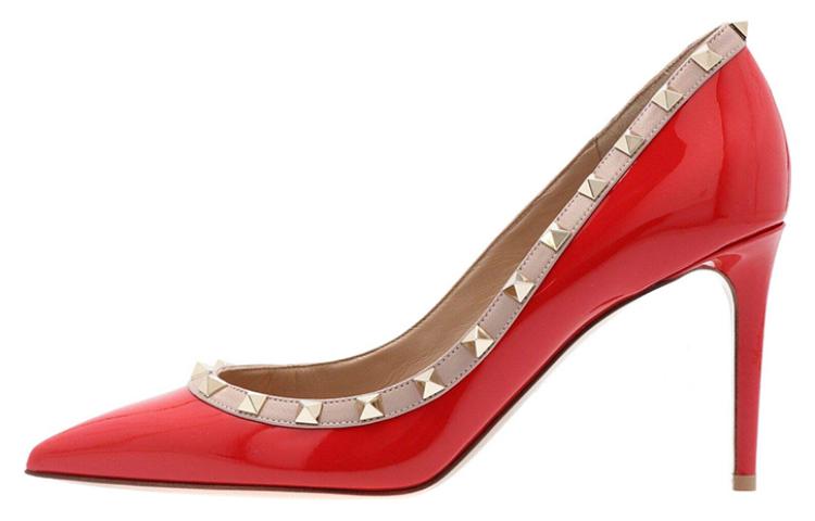 Buy (W) レディース ヴァレンティノ レッドカラー レザーハイトップ SW2S0A04VNW95B SW2S0A04VNW95B